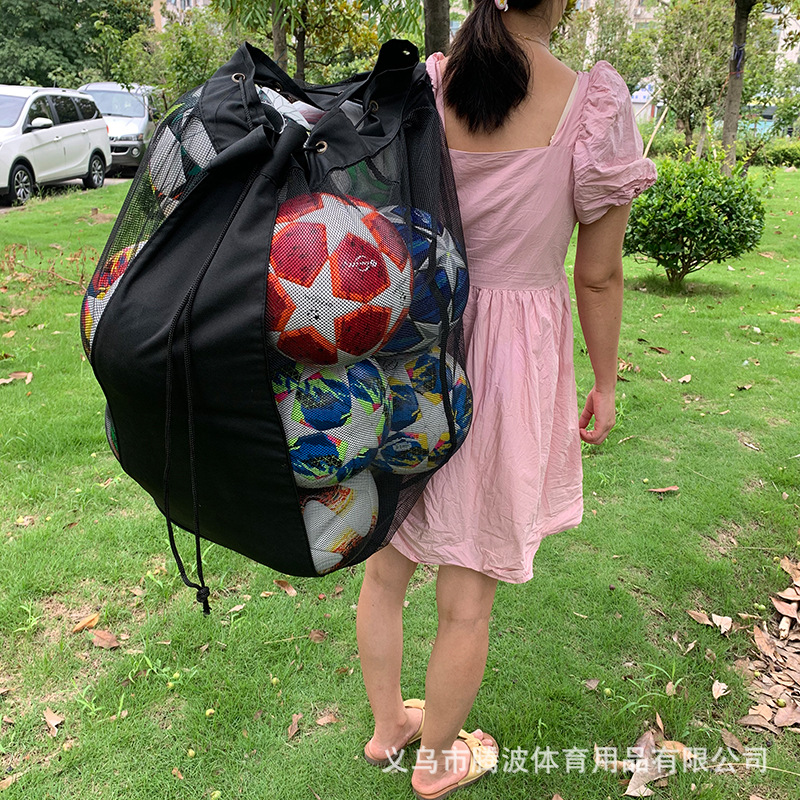 Picture of High-end large basketball large net bag school gymnasium thick basketball bag football sports storage bag