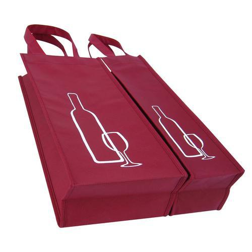 Picture of Factory supply red wine non-woven bag red wine wine tote bag cloth bag in stock bag wholesale