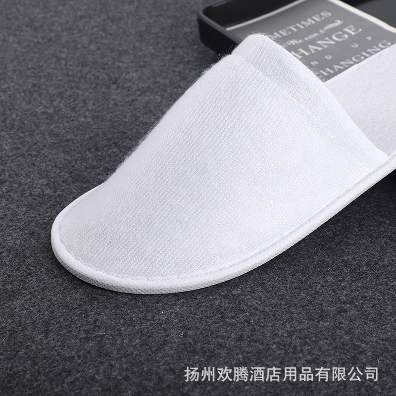 Picture of Hotel disposable slippers encrypted plush household hospitality slippers hotel homestay manufacturers supply