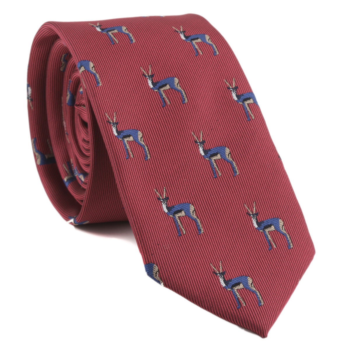 Picture of Men's Tie Polyester Silk Yarn-Dyed Jacquard Animal Elephant Embroidered Casual Tie Cross-Border E-Commerce Spot Wholesale