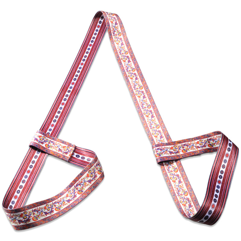 Picture of Factory Wholesale Digital Printing Yoga Mat Straps Nylon Colorful Binding Straps Storage Straps Binding Rope Yoga Stretch Straps