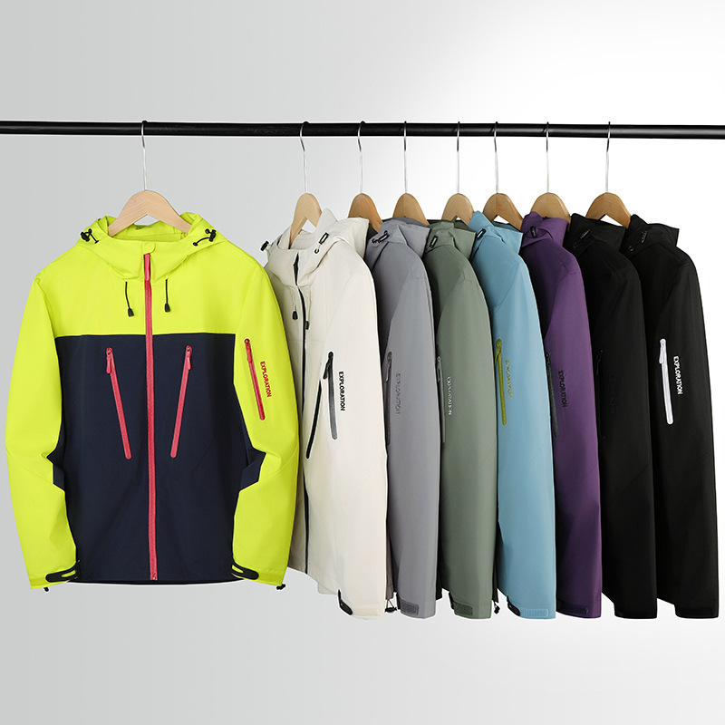 Spring and Autumn Same Style Killer Whale Dragon Year Limited Style Waterproof Windproof Jacket for Men and Women Couple