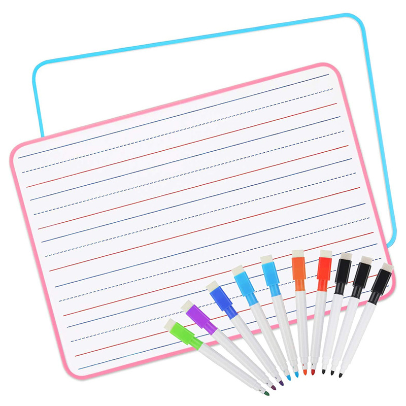 Double-sided Magnetic Sketchpad Children's Erasable Writing Handheld Whiteboard Plastic Soft Edge Teaching Small Whiteboard Writing Board