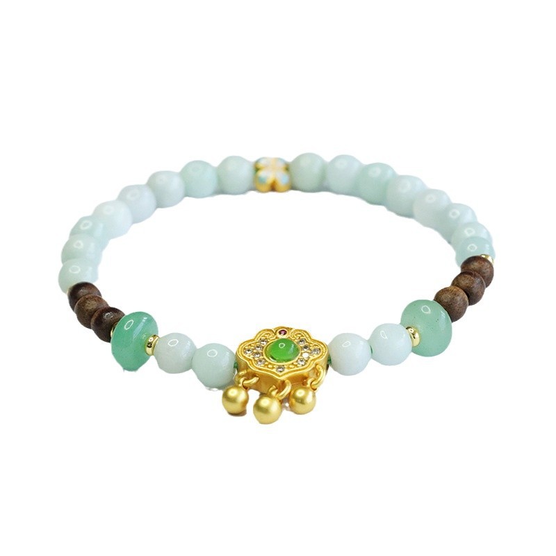 Picture of As soon as Yu natural Myanmar A goods jade bracelet agarwood bracelet national tide jewelry wholesale FC4100602