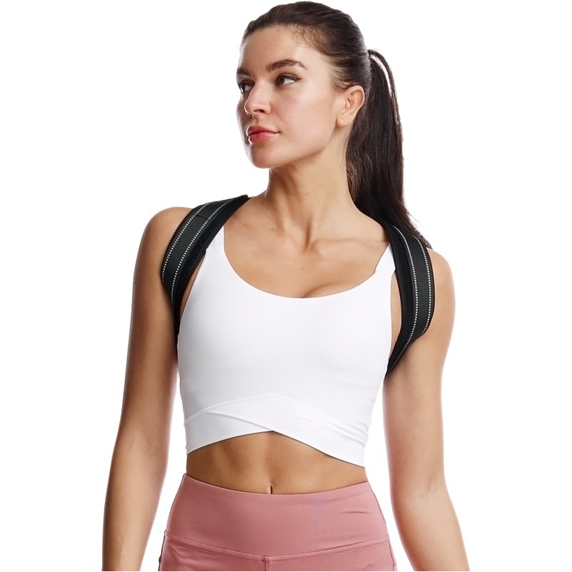 Cross-border Adult Anti-kyphosis Strap Sitting Orthotic Back Orthotic Strap Breathable Strap Straightening Strap Export