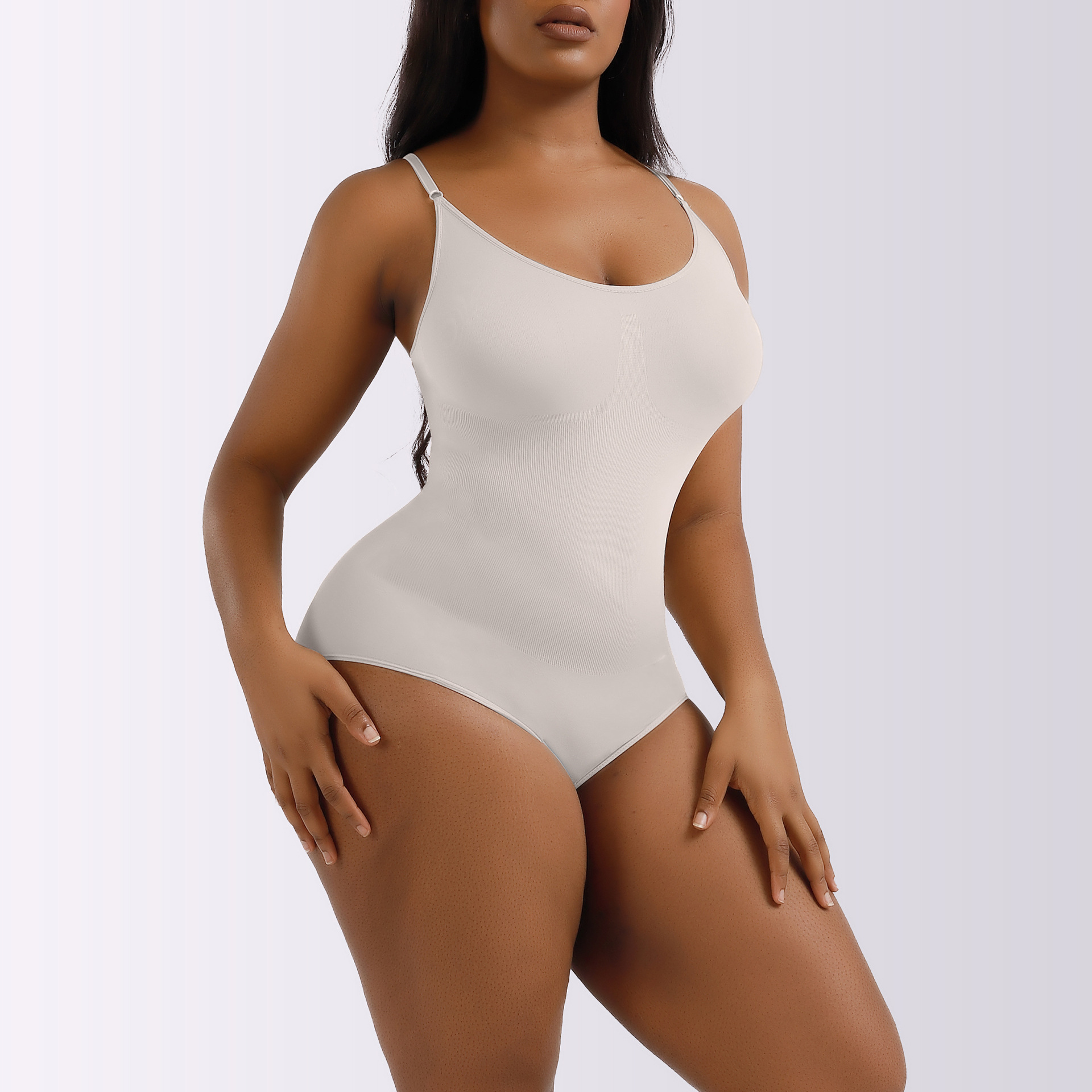Picture of European and American plus size Postpartum Hip Lifting Seamless Body Shaping Clothes Women's Full Body Sling Abdomen Tinting Body Underwear