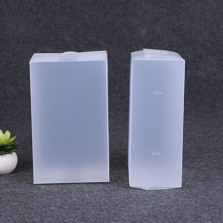 pp plastic folding box PVC transparent frosted daily necessities packing box PET cosmetics blister box printing logo