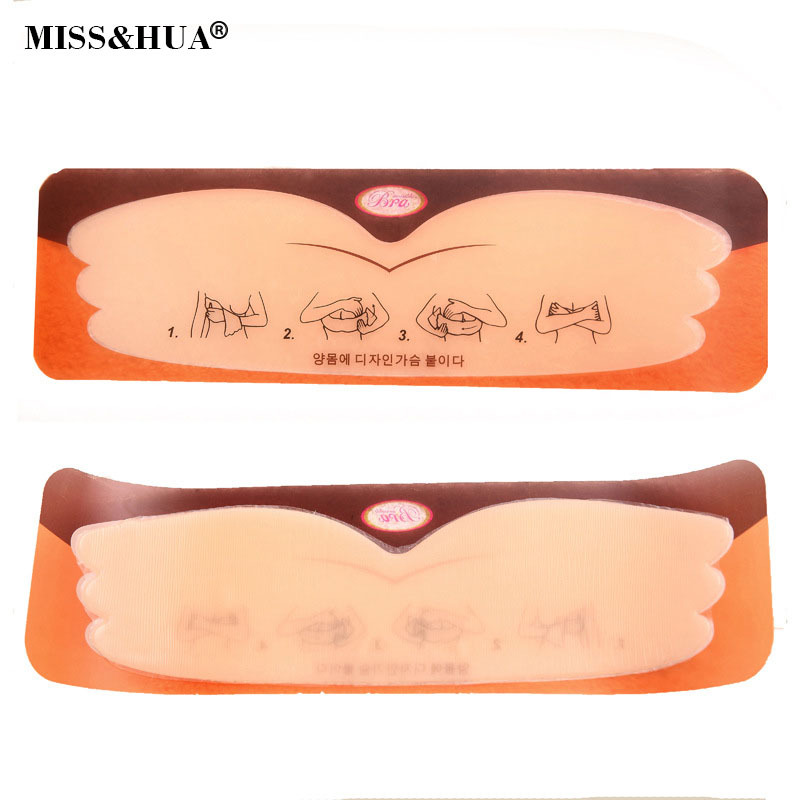 Picture of New Silicone One-piece Strapless Invisible Chest Sticker Collapable Breast Invisible Bra Gather-up Pull-up Underwear with Packaging