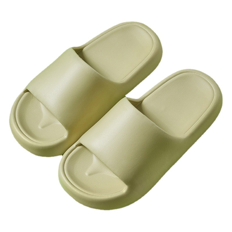 Summer New Slip-on Feeling Household Non-slip Super Soft Bottom Sandals for Women Bathroom Bathing Couple Thick Bottom Bread Slippers