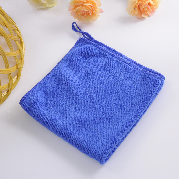 Picture of Fiber towel thickened each size small square household cleaning cloth absorbent household cleaning support logo