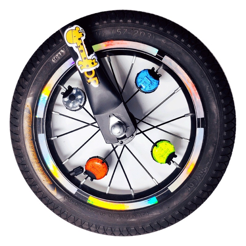 Ladybug frog Light Children's balance light bicycle drum light scooter taillight stroller spoke light wheel light