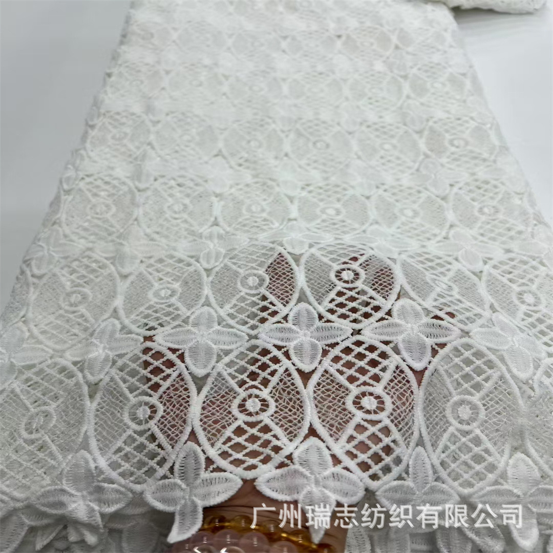 Pure White Lace Punch Guipure