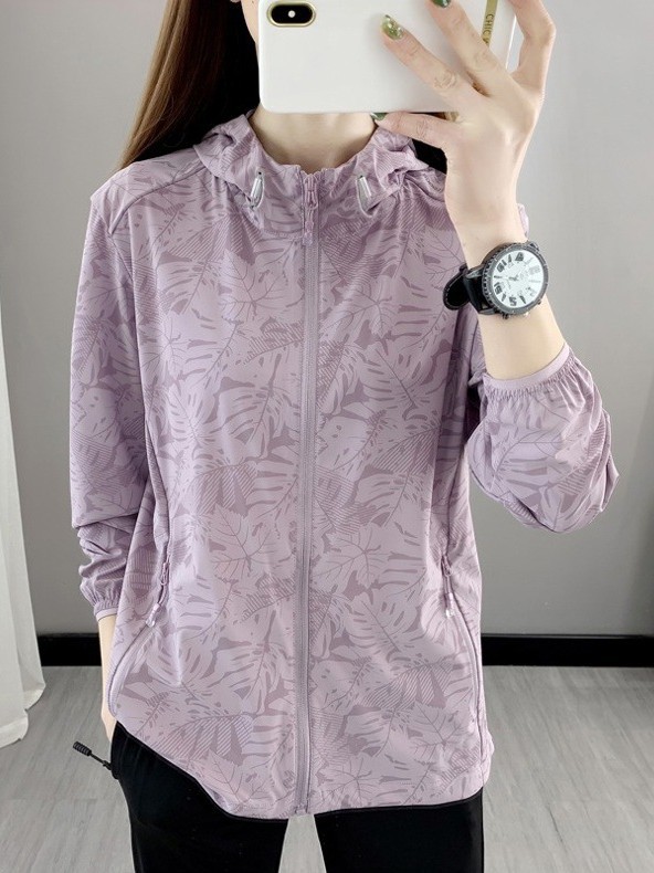 Sunscreen Clothing Women's Summer 2025 New Ultra-thin Coat Anti-ultraviolet Breathable Cool Ice Silk Sunscreen Clothing Skin Clothing