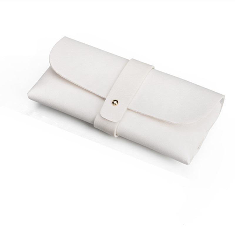 Picture of Glasses case black leather glasses case PVC nail buckle soft bag sunglasses case sunglasses case printable LOGO batch