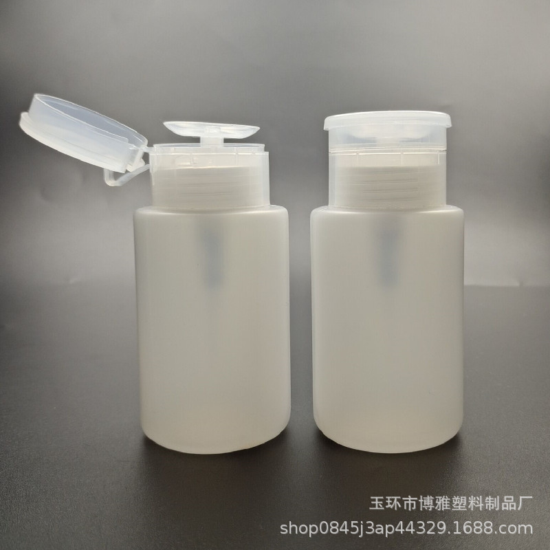 150ml nail polish remover press bottle nail polish remover sub-bottle thickened pink edge 150ml press bottle