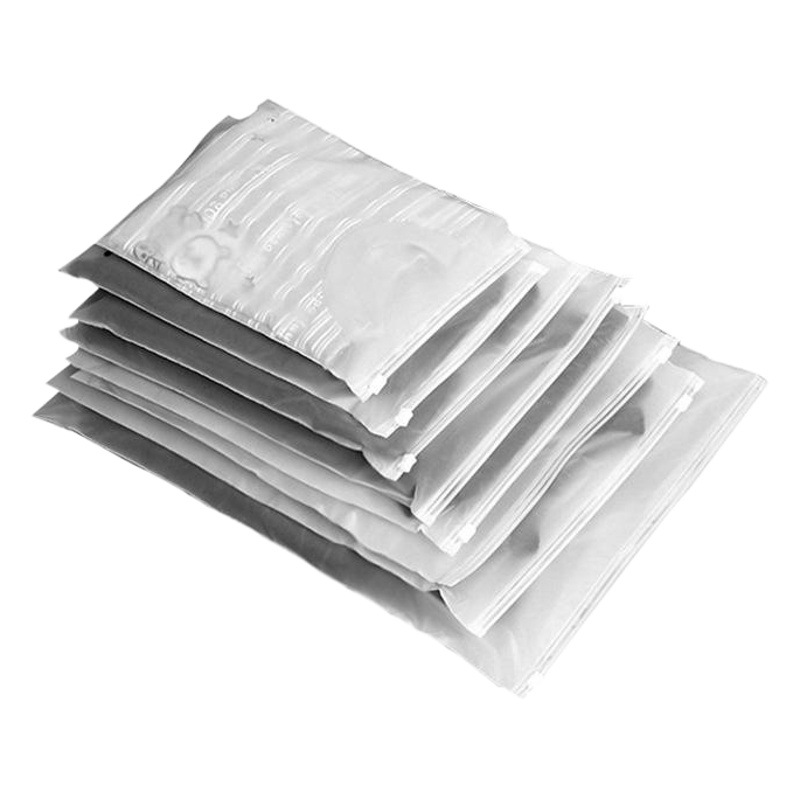 in stock wholesale clothes pe frosted zipper bag socks underwear underwear garment packaging bag plastic frosted packaging bag
