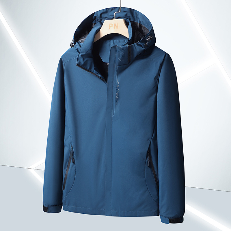 Picture of 6266 Outdoor Jacket Men's Thin Jacket Women's Jacket Single Layer Hooded Three-proof Mountaineering Suit Printable Logo