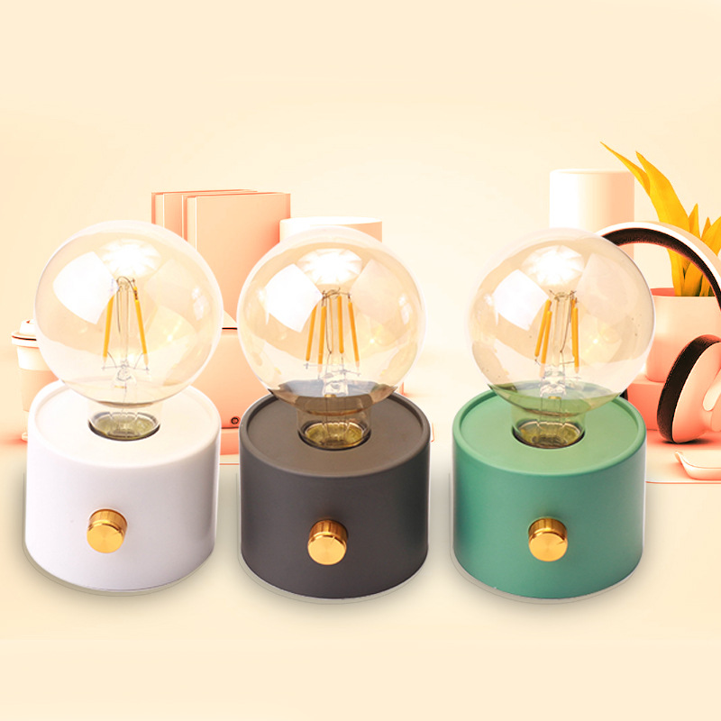 Retro bulb night light tungsten LED bedroom sleep light creative desktop ceiling lamp decorative bedside lamp table lamp