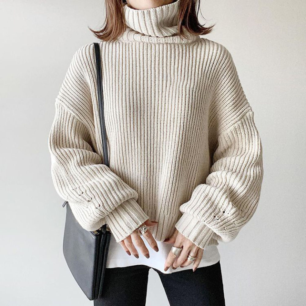 Japanese and Korean Style Drawstring Sweater for Women, Early Autumn New Korean Version, Loose and Casual Long-Sleeve Knit Top