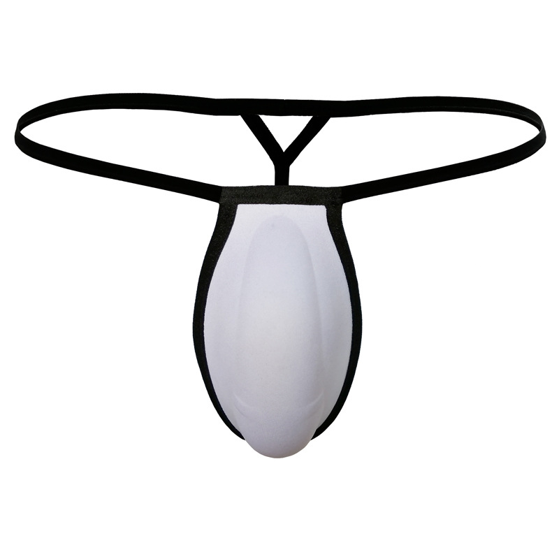 Picture of European and American foreign trade Men's sponge Cup underwear three-dimensional contour soft breathable thong Big Sexy GAY