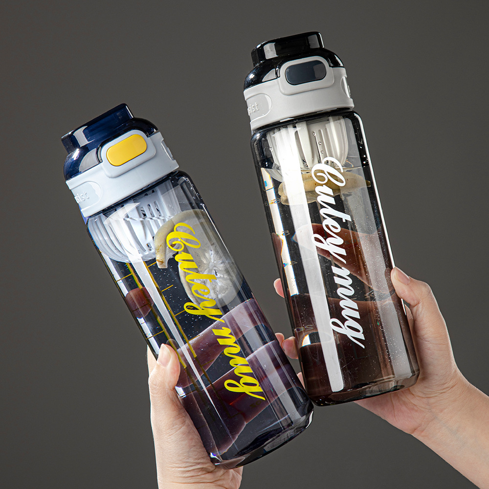 Summer Handy Cup Drop-resistant Water Cup Boys Middle School Students Fitness Portable Plastic Water Bottle High-value Sports Water Bottle
