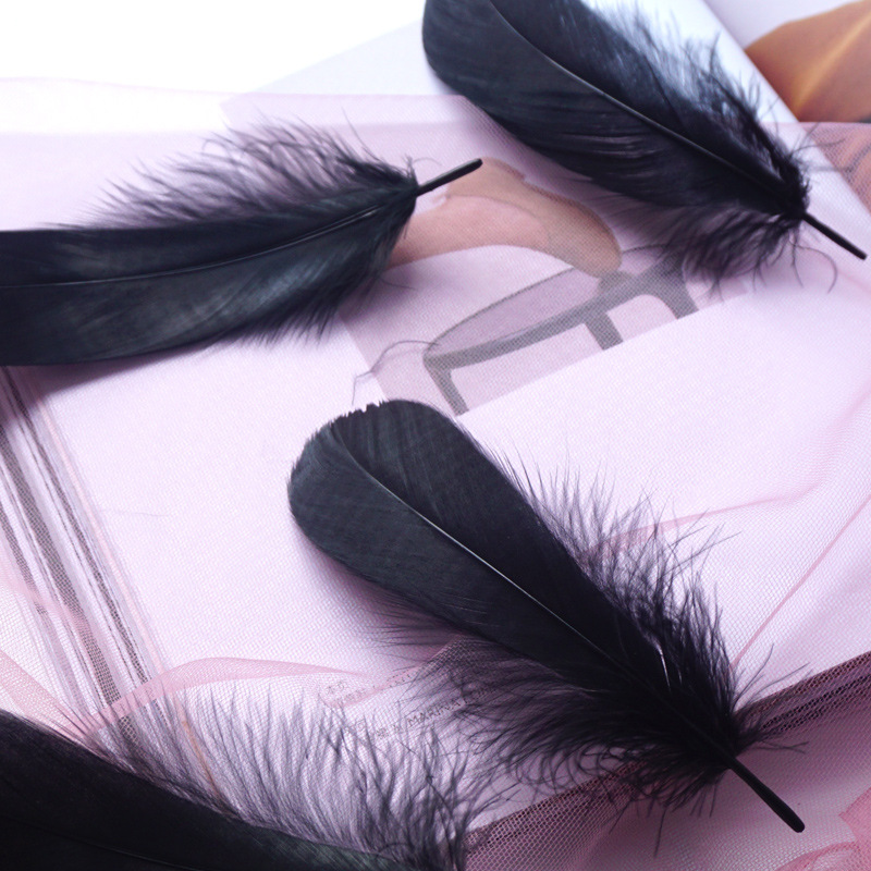 Picture of Macaron color feather decoration goose feather large and medium floating dream catcher gift box filled bouquet diy handmade material