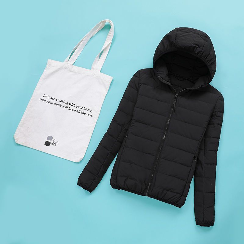 Picture of Anti-season high quality Seamless Silk Cotton Lightweight Down Cotton-padded Jacket Women's Autumn and Winter Hooded Collar Short Thin Loose Jacket
