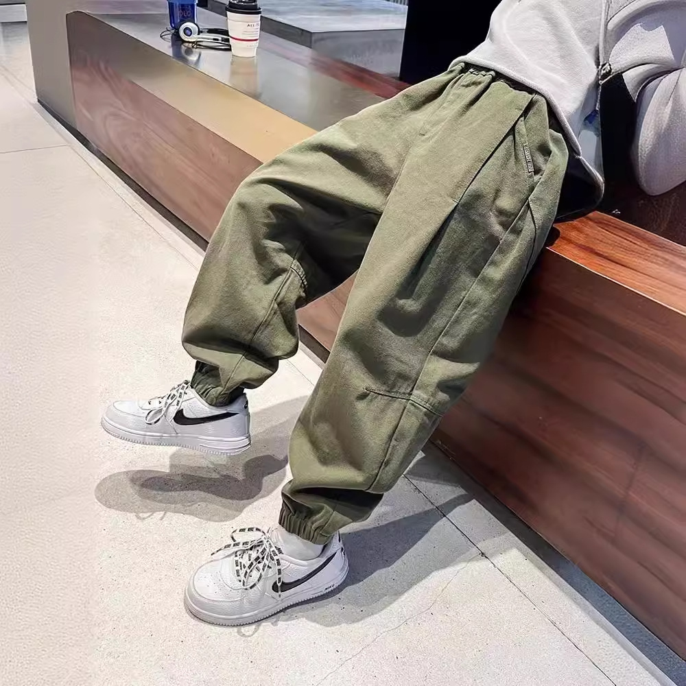 Picture of Boys' casual pants 2024 Spring and Autumn New Fashion children's clothing trendy cool boy Western style fried street Korean style overalls