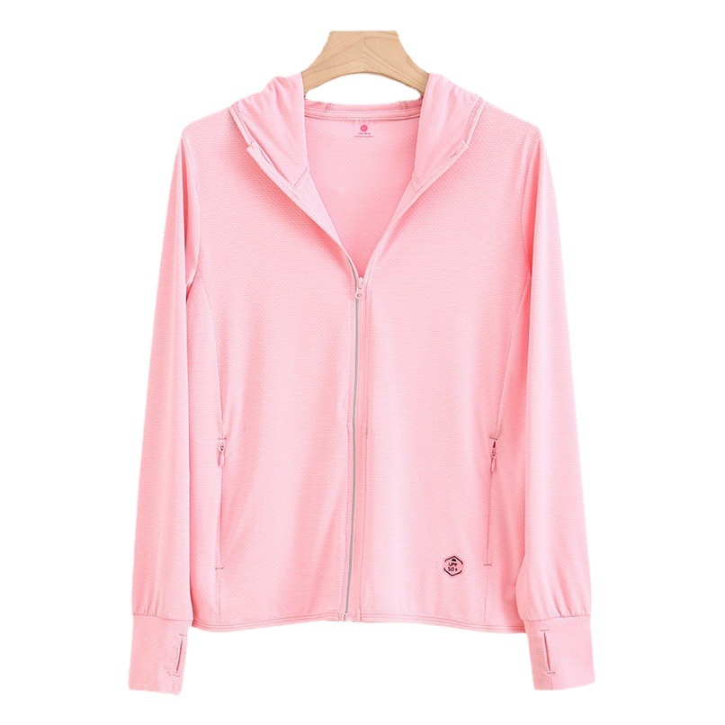 Sun Protection Clothing for Women, Fashionable Thin Slim-Fitting Ice Silk Summer Lightweight Hooded Sun Protection Clothing for Men, Fishing Breathable Sun Protection Jacket