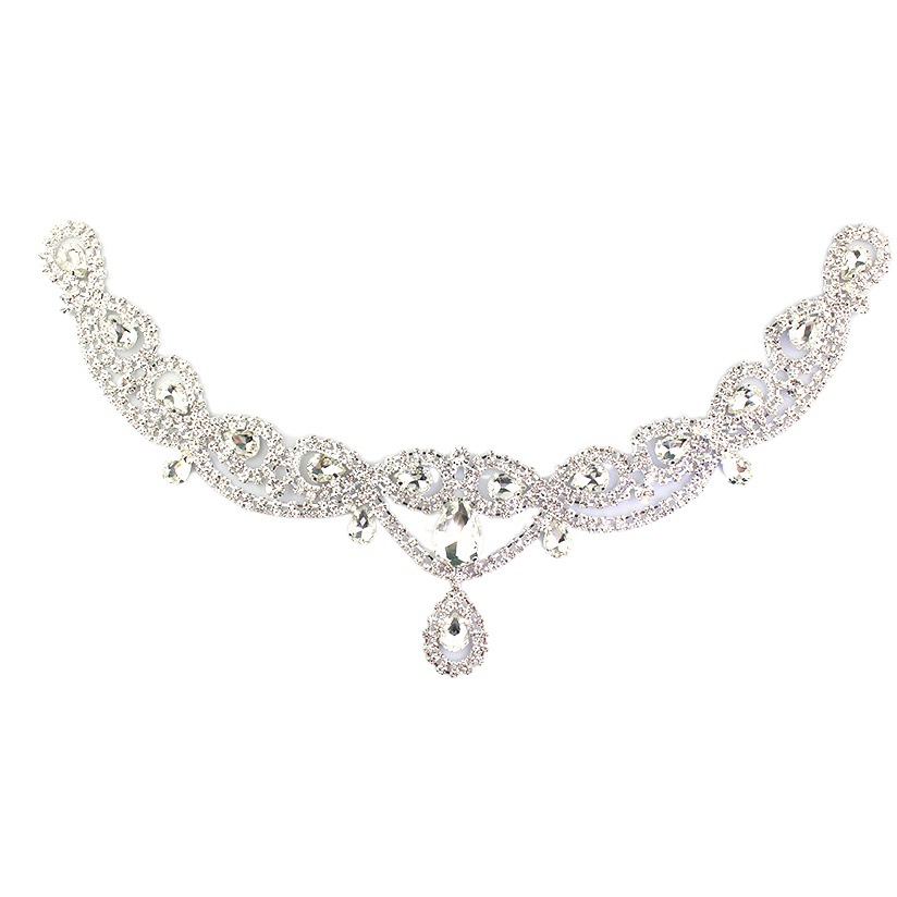 Light Luxury Foreign Trade Heavy Industry Rhinestone Large Crystal Wedding Accessories Dress Collar Garment Accessories