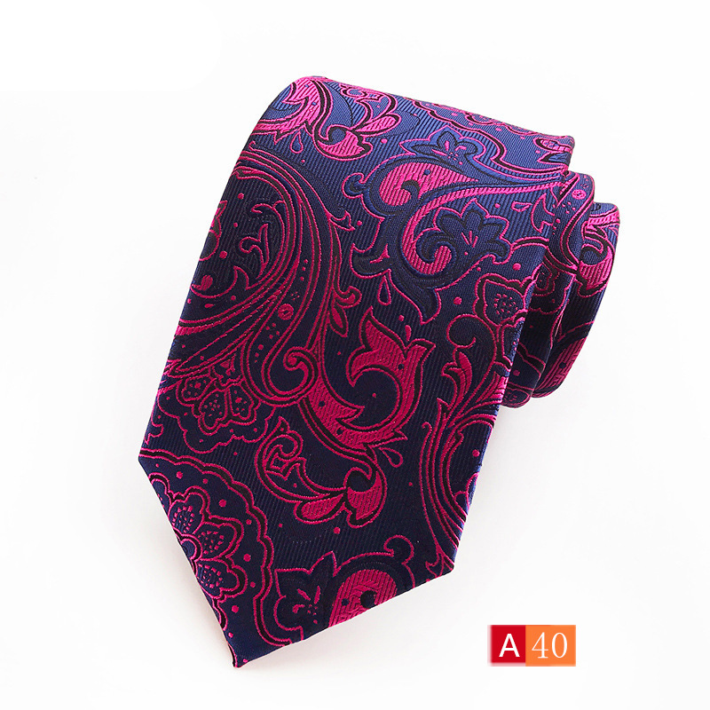 Picture of Source Factory Hot Jacquard Fabric Tie Men's Dress Business Suit Accessories Tie Wholesale
