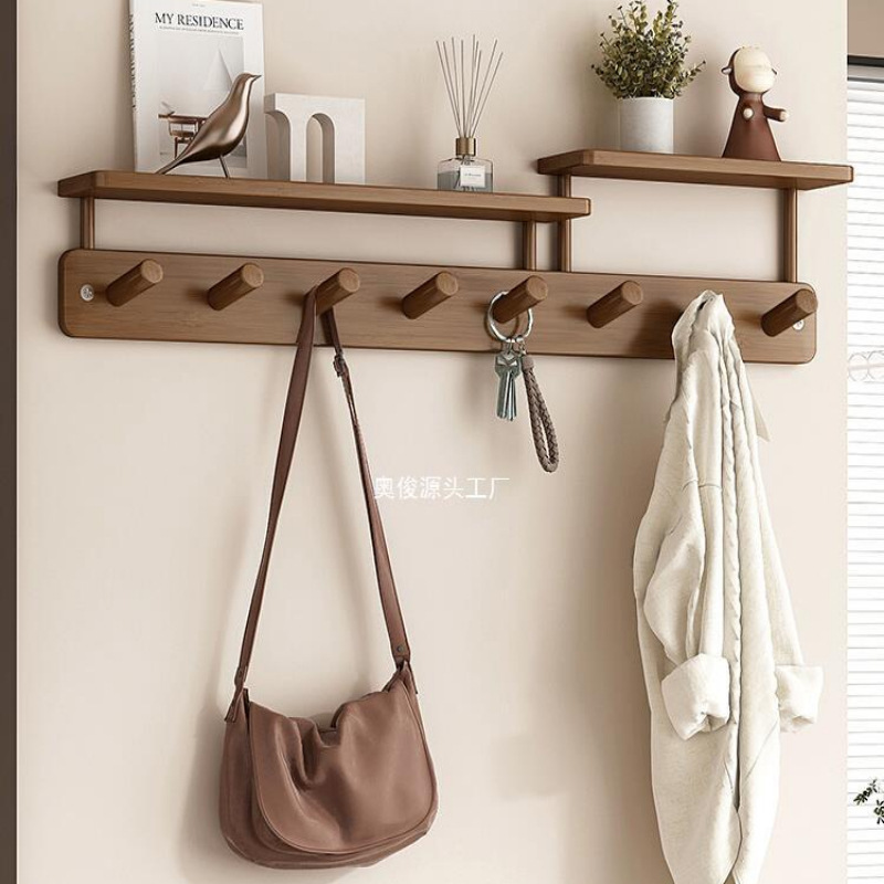 Clothes Hanger Wall Hanging Creative Punch-Free Hook Behind the Entrance Door Simple Bedroom Home Entrance Entrance Hook