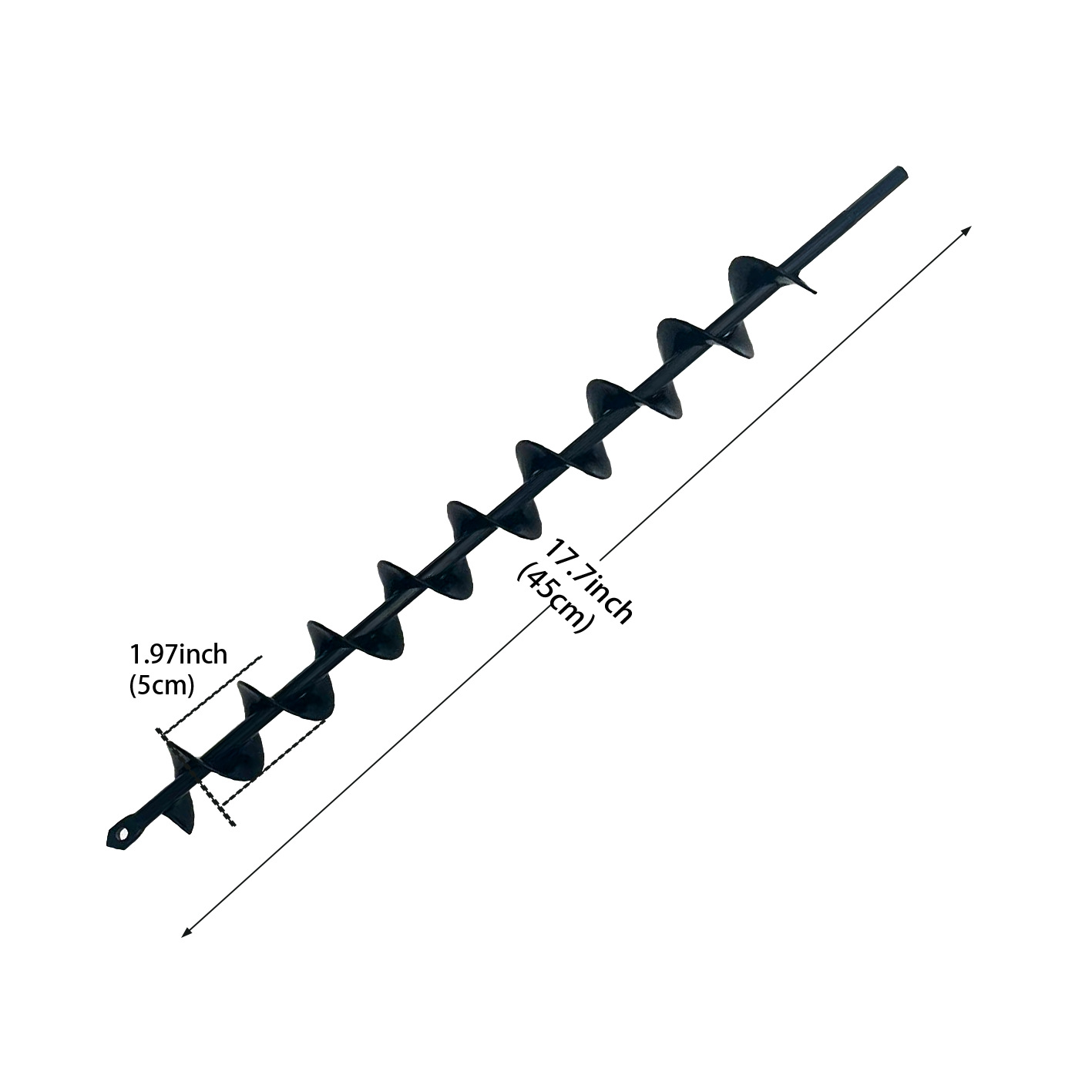 Picture of Factory Garden Garden Soil Loosening Lilac Flower Twist Drill Digging Planting Tool Alloy Ground Drill Spiral Drill Bit Accessories