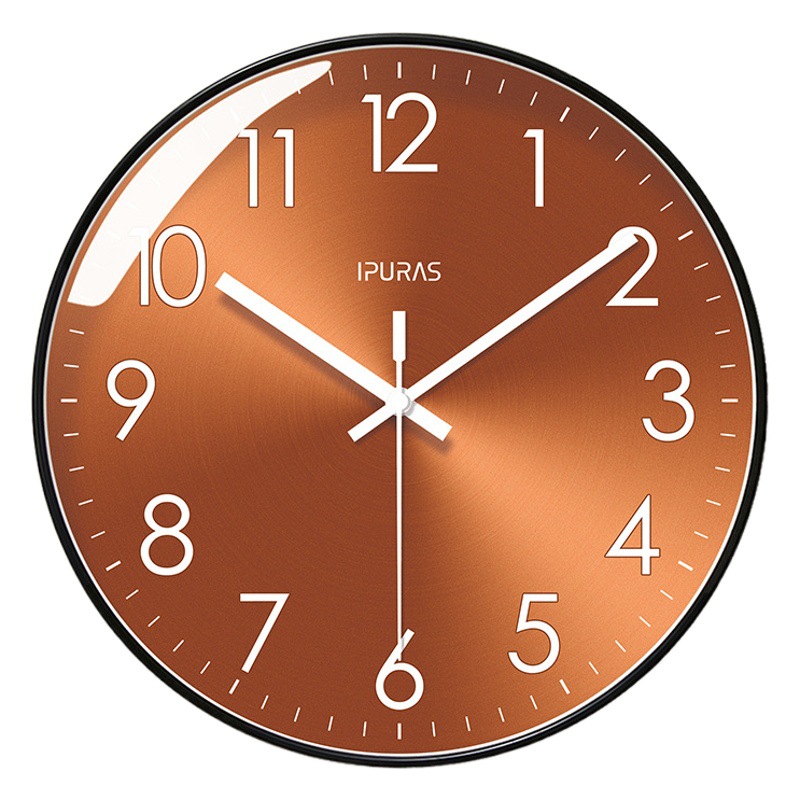 Ipla 6828 Wall Clock Living Room Clock Simple Nordic Fashion Home Clock Wall Watch Silent Seconds Sweeping Quartz Clock