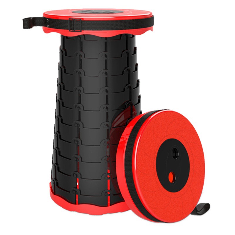 Traceable Mountain Camping Supplies Outdoor Fishing Chair Queuing Folding Stool Portable Multifunctional Plastic Stretch
