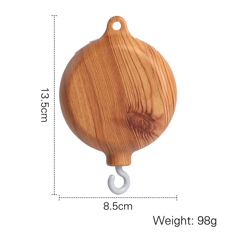 Picture of Amazon Wooden Baby Bed Bell Bracket Rotatable Baby Comforting Bracket Floor Hanging Wooden Bed Bell Toy