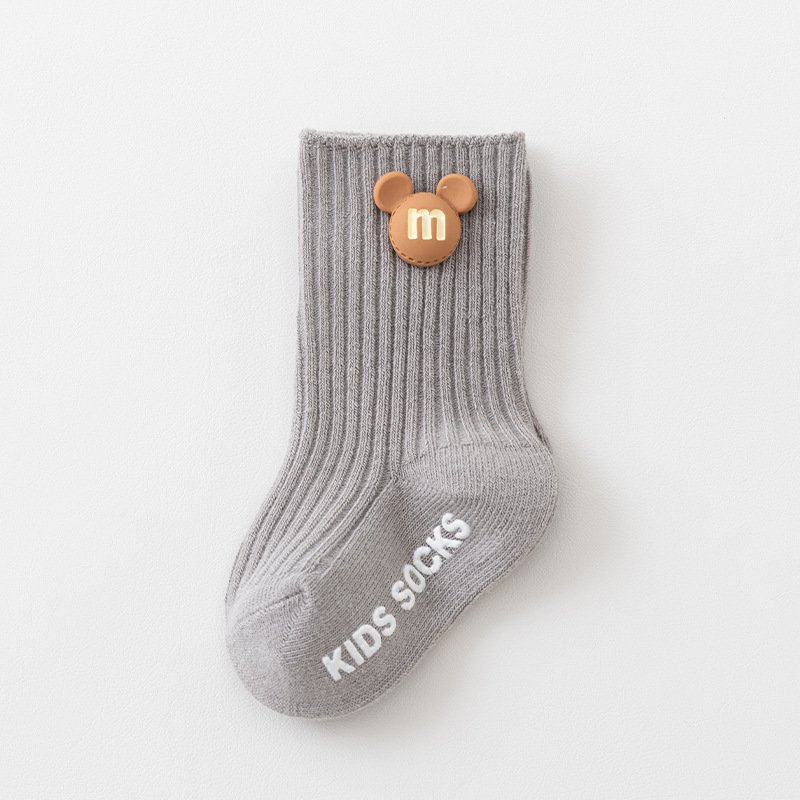 Picture of Newborn baby socks class a cotton spring and autumn non-slip boys and girls baby cartoon doll tube floor socks wholesale 1