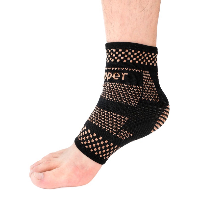Picture of Copper Ion Pressure Breathable Ankle Brace Sports Cooling Protection Knitted Ankle Protection Protective Gear Wear-Resistant and Non-Slip