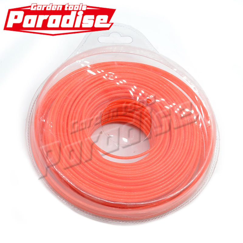 2.0 * 0.5LB orange round foam shell mower grass rope mower universal nylon rope grass cutting line