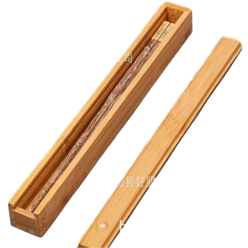 Picture of Solid wood packaging chopsticks wooden box custom pull-out bamboo box custom LOGO multi-specification wooden box custom