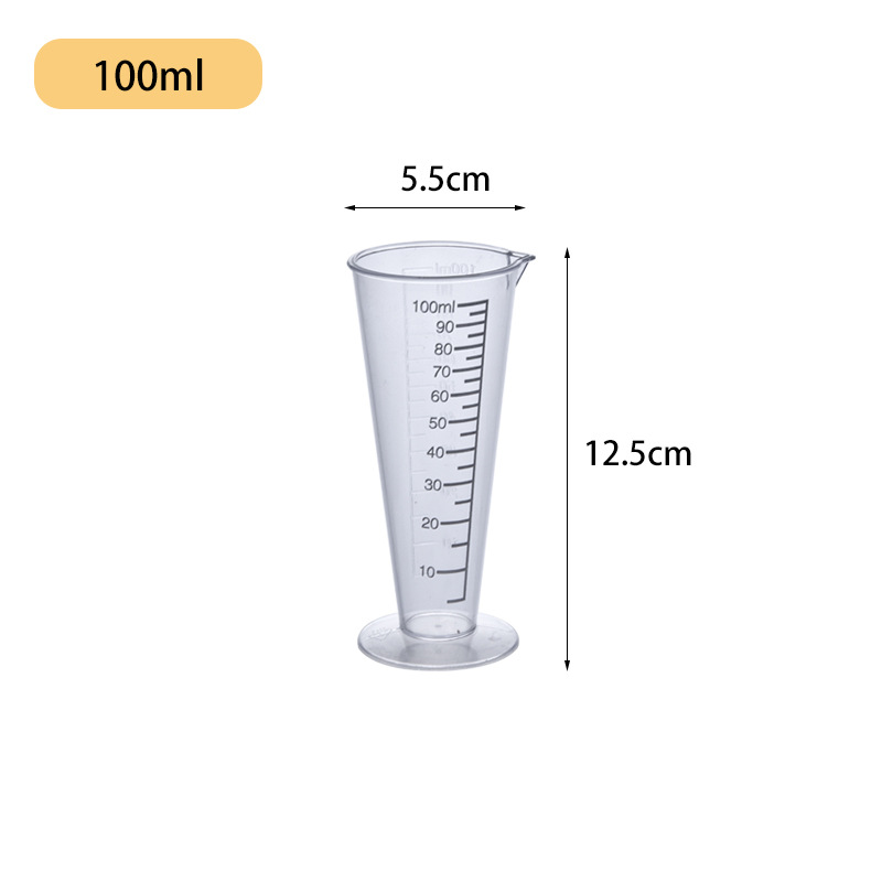 Picture of Transparent Acrylic PC Measuring Cup Plastic Scale Measuring Kettle Thickened High Temperature Milk Tea Shop Supplies Black Scale Measuring Cup