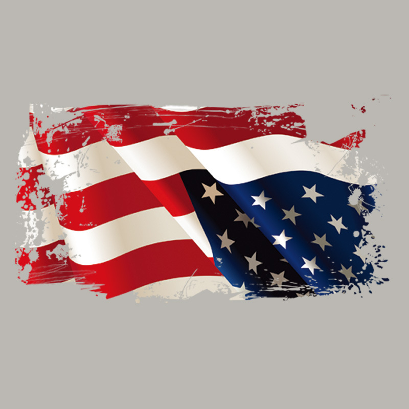 Spot Stamping American Flag Sweatshirt T-shirt Clothing Heat Transfer Printing Stamping Sticker Stretch A- Grade Washing Environmental Protection Stamping