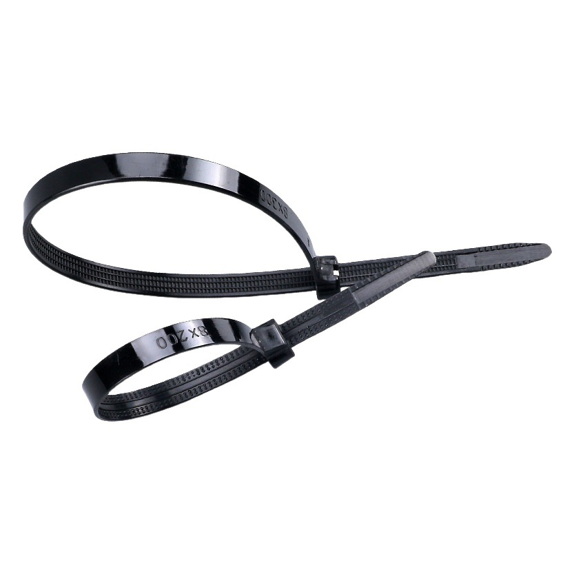 Wanfeng Inlay Tie Marine Nylon Tie Stainless Steel Inlay Metal Snap Tie Steel Buckle Steel Teeth Tie