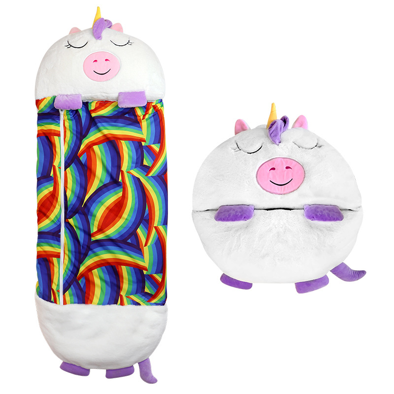Picture of Cross-Border Children's Sleeping Bag Customized Cartoon Anti-Kicking Animal Sleeping Bag Amazon Quilted Anti-Kick Storage Sleeping Bag for Older Children