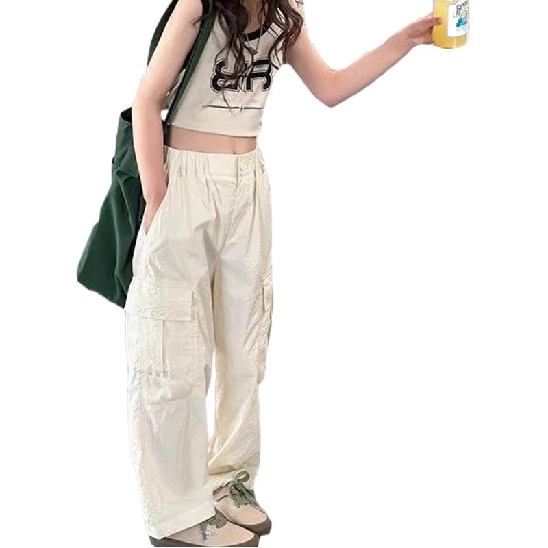 South Korea children's clothing girls' pants children's overalls quick-drying casual pants 2023 Spring and Autumn new sports fashionable trousers