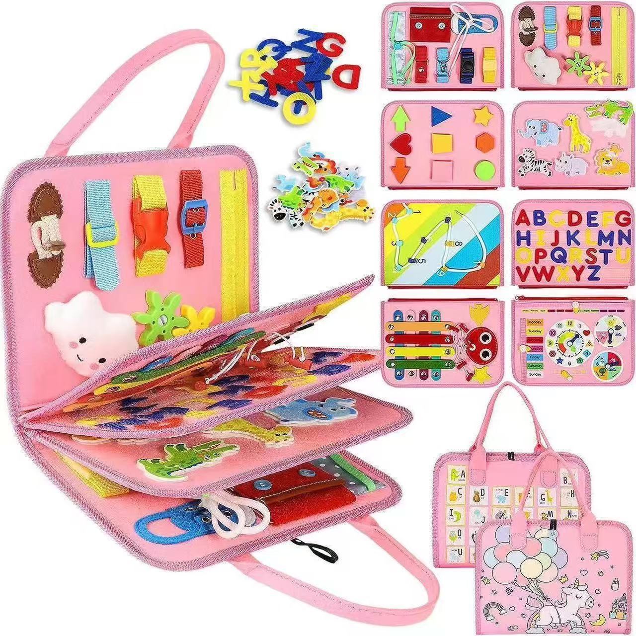 Felt Board Felt Learning Board Dressing Buckle Learning Board DIY Early Education Toy Baby Enlightenment Felt Teaching Aware