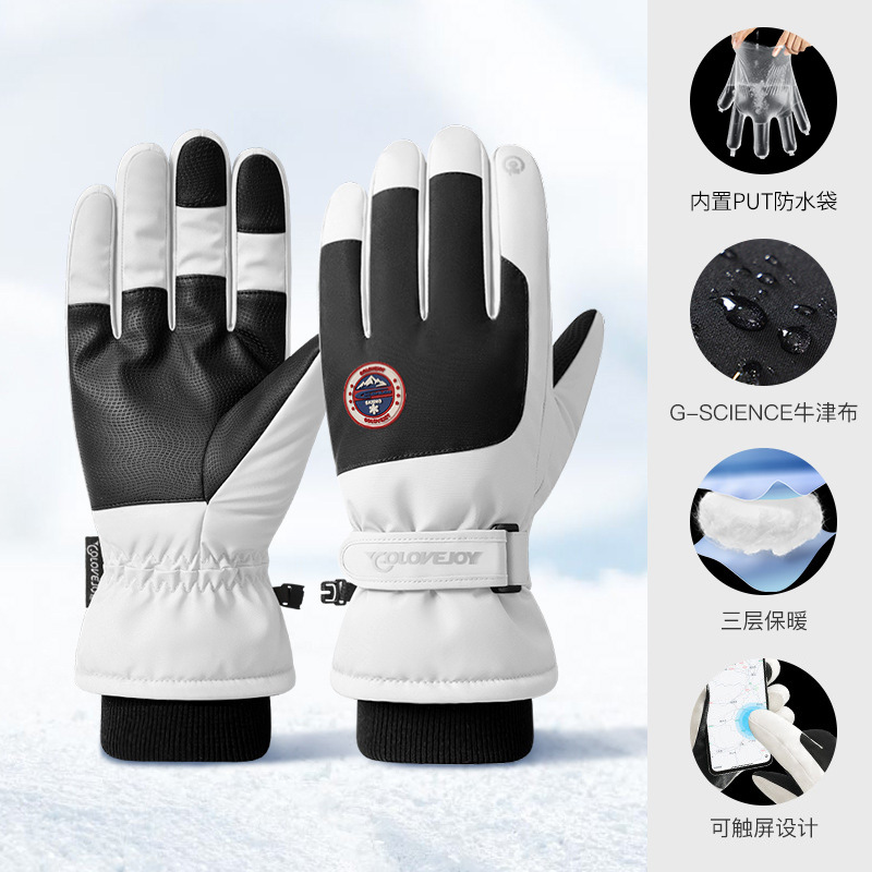 Picture of 2025 Winter Skiing Cycling Women's Anti-Slip Waterproof Warmth Touch Screen Motorcycle Men's Cross-Border Wholesale