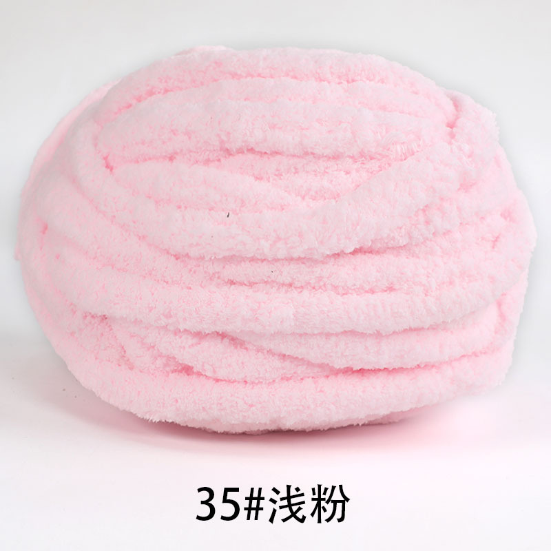 Picture of Thick ice strip wool cat tail thread sausage yarn ice island wool hook bag cushion soft finger knitted blanket cat nest thread