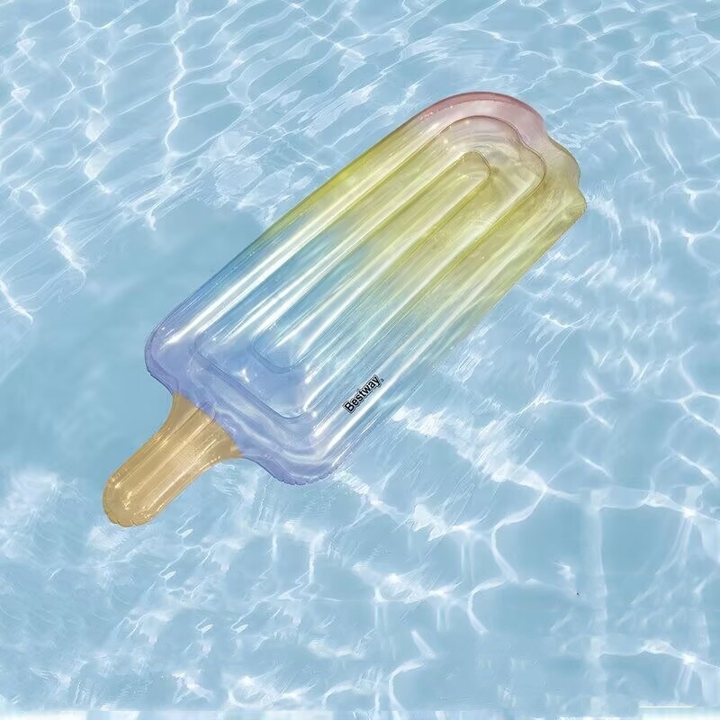 Picture of Water Inflatable Floating Row Floating Bed Queen Adult Pool Leisure Chair Floating Cushion with Backrest and Cup Holder