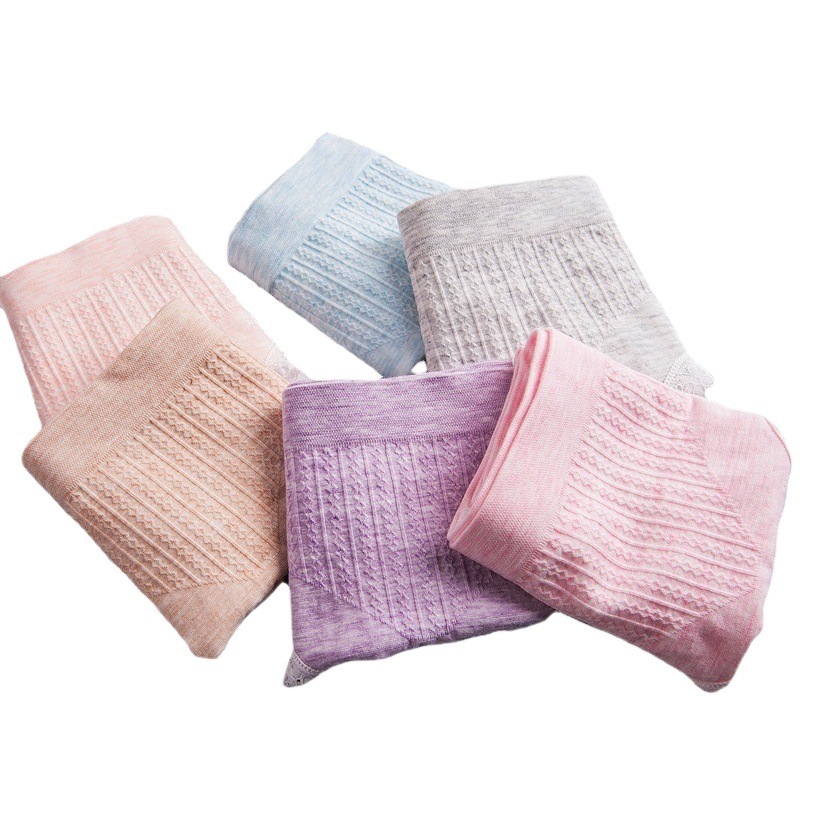 10 Pack Color Cotton Panties Ten Pack Japanese Mid-Waist Panties Girls Lace Briefs Ladies Wholesale
